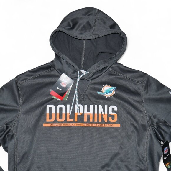 Nike Men's Size L-XL Sweatsuit 2 PC Hoodie Joggers Outfit Miami Dolphins NWT - Picture 13 of 13